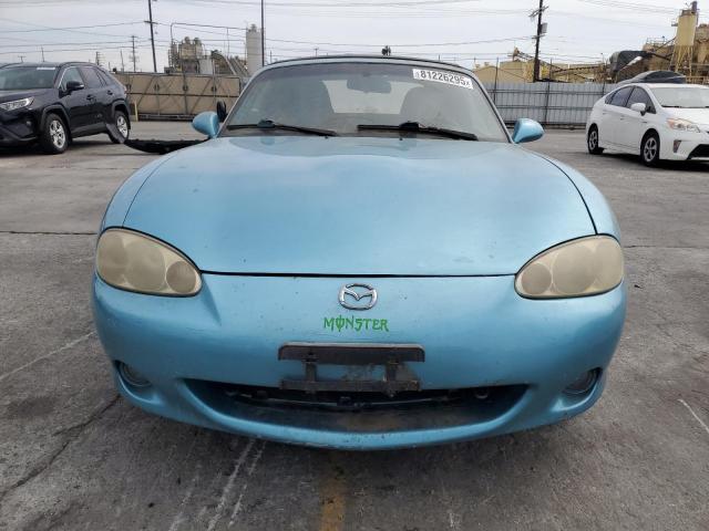 JM1NB353010214864 - 2001 MAZDA MX-5 MIATA BASE TURQUOISE photo 5