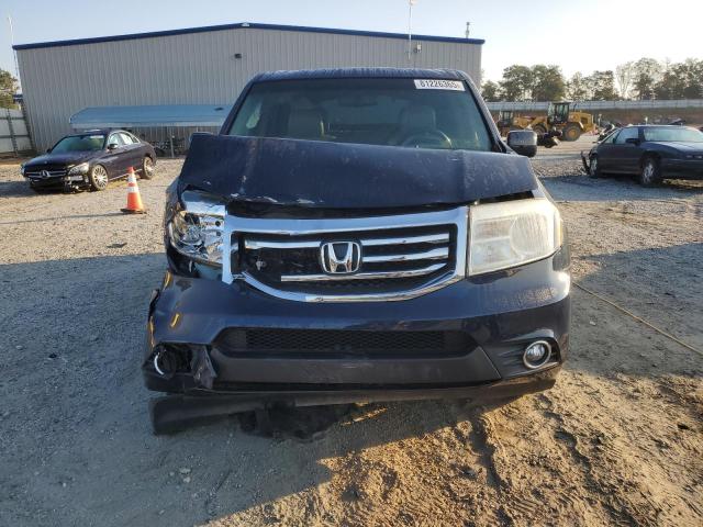 5FNYF3H59CB039727 - 2012 HONDA PILOT EXL BLUE photo 5
