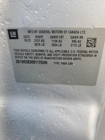 2G1WC5E36D1170349 - 2013 CHEVROLET IMPALA LTZ ვერცხლისფერი ფოტო 13