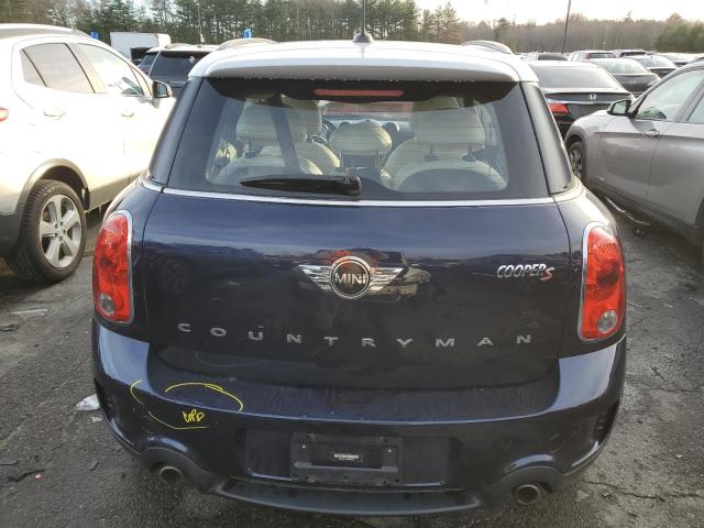 WMWZC5C51DWM16674 - 2013 MINI COOPER S COUNTRYMAN BLUE photo 6