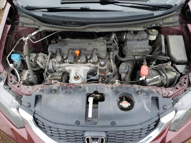 19XFB2F5XEE032939 - 2014 HONDA CIVIC LX BURGUNDY photo 11