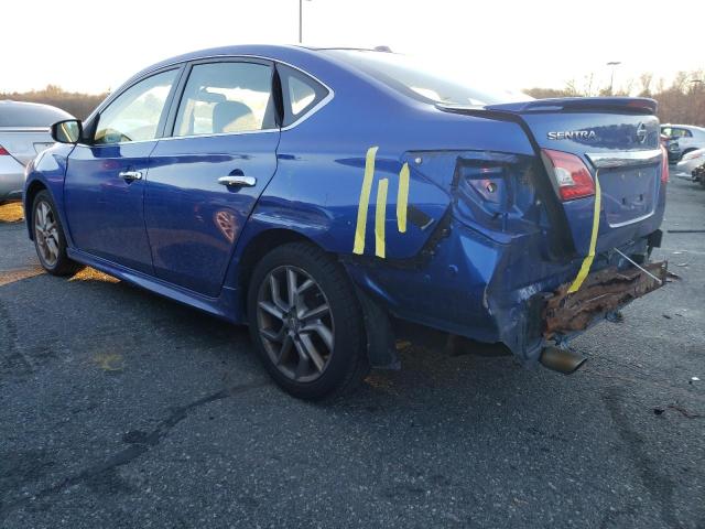 3N1AB7AP7FY309758 - 2015 NISSAN SENTRA S BLUE photo 2