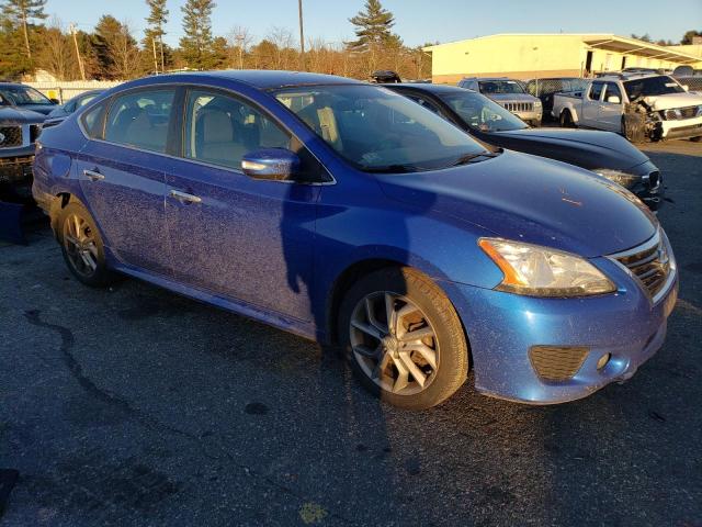 3N1AB7AP7FY309758 - 2015 NISSAN SENTRA S BLUE photo 4