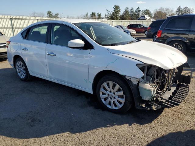 3N1AB7AP9FY329638 - 2015 NISSAN SENTRA S WHITE photo 4