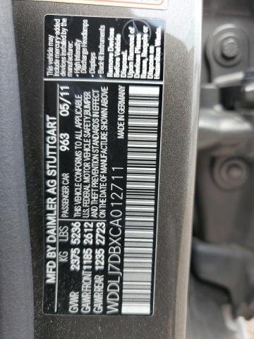 WDDLJ7DBXCA012711 - 2012 MERCEDES-BENZ CLS 550 თაფლისფერი ფოტო 12