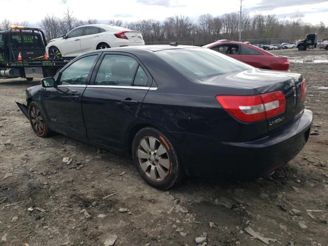 3LNHM26TX8R646707 - 2008 LINCOLN MKZ BLACK photo 2