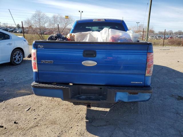 1FTEX1CM0BFC47539 - 2011 FORD F150 SUPER CAB BLUE photo 6