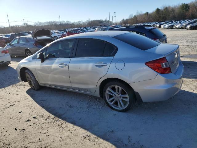 2HGFB2E52CH503793 - 2012 HONDA CIVIC LX SILVER photo 2