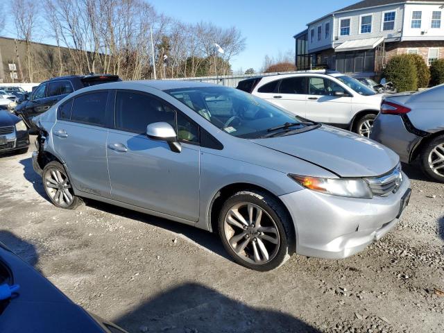 2HGFB2E52CH503793 - 2012 HONDA CIVIC LX SILVER photo 4