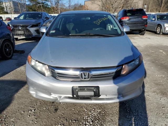 2HGFB2E52CH503793 - 2012 HONDA CIVIC LX SILVER photo 5