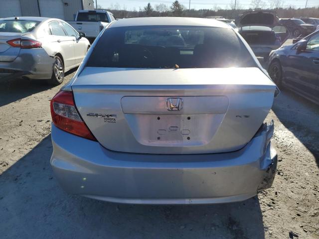 2HGFB2E52CH503793 - 2012 HONDA CIVIC LX SILVER photo 6