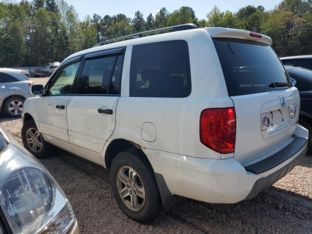 5FNYF18455B026388 - 2005 HONDA PILOT EX WHITE photo 2