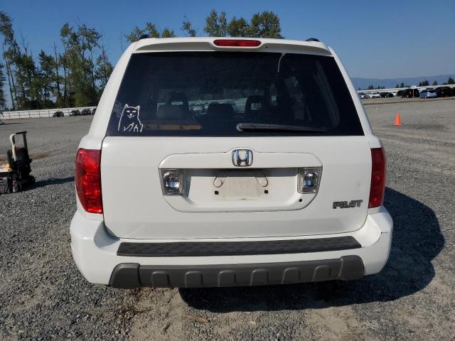 2HKYF18543H599208 - 2003 HONDA PILOT EXL WHITE photo 6