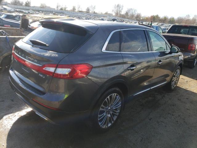 2LMPJ8LR9HBL44649 - 2017 LINCOLN MKX RESERVE رمادي صورة 3
