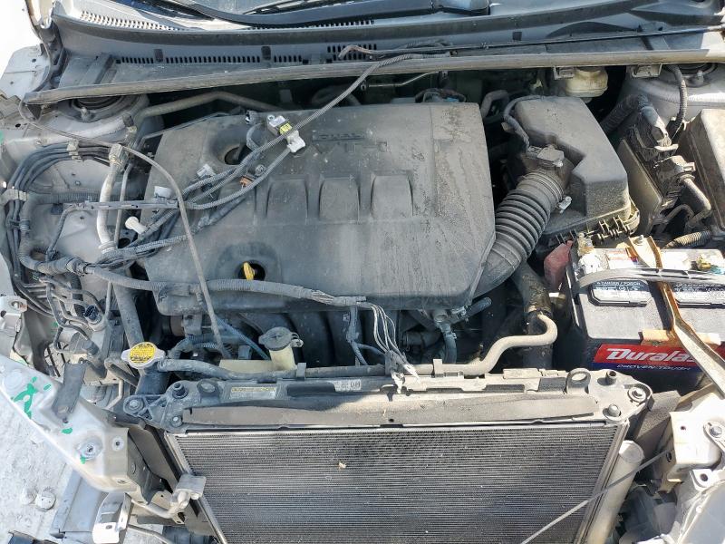 5YFBURHE4GP435234 - 2016 TOYOTA COROLLA L SILVER photo 11