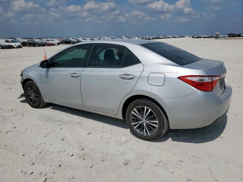 5YFBURHE4GP435234 - 2016 TOYOTA COROLLA L SILVER photo 2