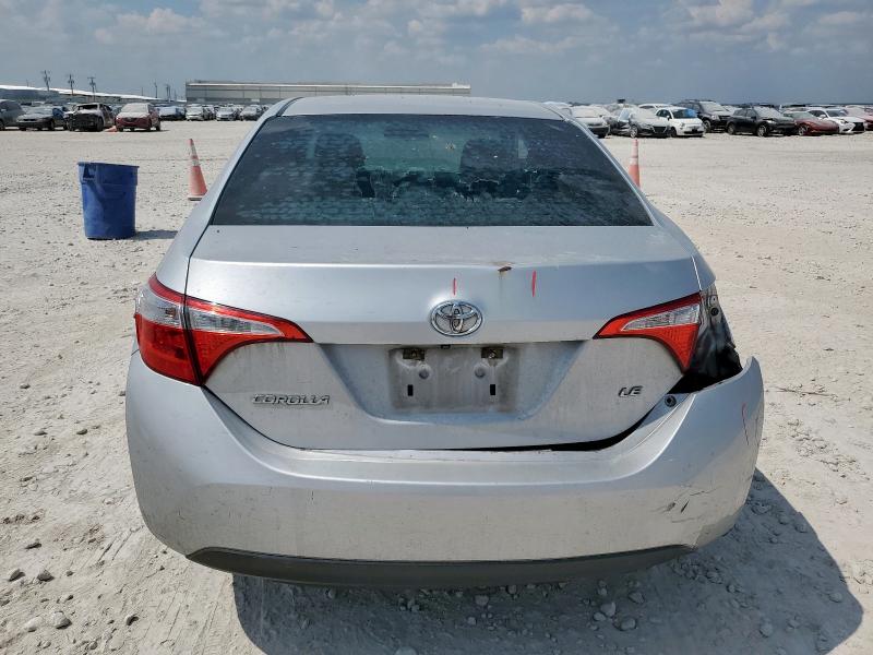 5YFBURHE4GP435234 - 2016 TOYOTA COROLLA L SILVER photo 6
