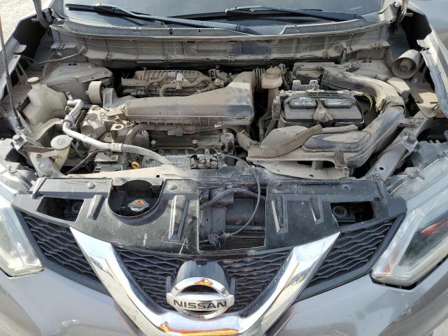 KNMAT2MT9GP607298 - 2016 NISSAN ROGUE S GRAY photo 12