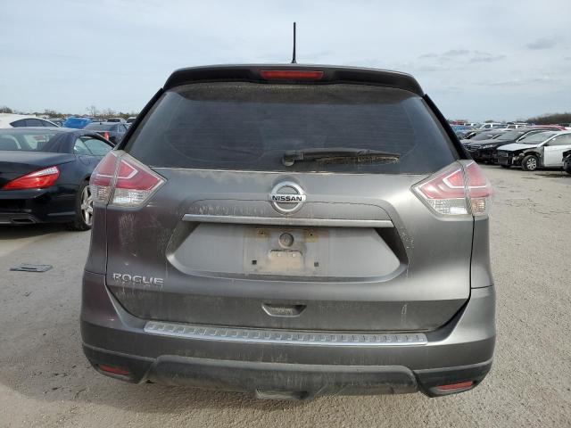 KNMAT2MT9GP607298 - 2016 NISSAN ROGUE S GRAY photo 6