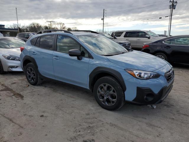 JF2GTHSC4NH253229 - 2022 SUBARU CROSSTREK SPORT BLUE photo 4