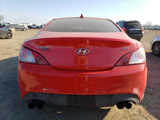 KMHHT6KD3CU070078 - 2012 HYUNDAI GENESIS CO 2.0T RED photo 6