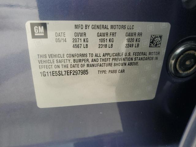 1G11E5SL7EF297985 - 2014 CHEVROLET MALIBU 2LT BLUE photo 12