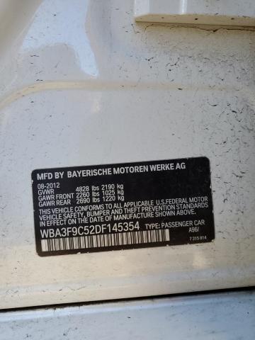 WBA3F9C52DF145354 - 2013 BMW ACTIVEHYBR WHITE photo 12
