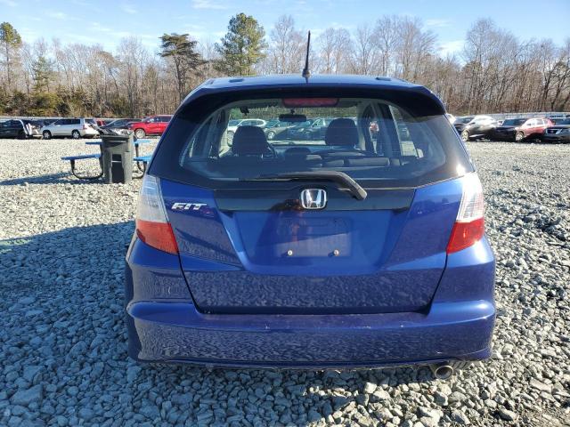 JHMGE8H51BC024158 - 2011 HONDA FIT SPORT BLUE photo 6