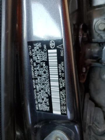 JTDKDTB37C1520510 - 2012 TOYOTA PRIUS C GRAY photo 13