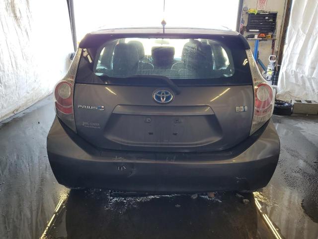 JTDKDTB37C1520510 - 2012 TOYOTA PRIUS C GRAY photo 6