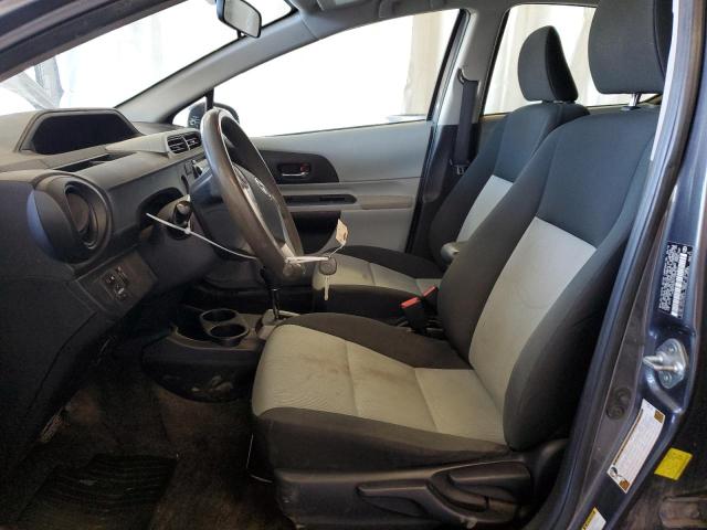 JTDKDTB37C1520510 - 2012 TOYOTA PRIUS C GRAY photo 7