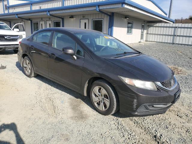 2HGFB2F59DH553168 - 2013 HONDA CIVIC LX ყავისფერი ფოტო 4