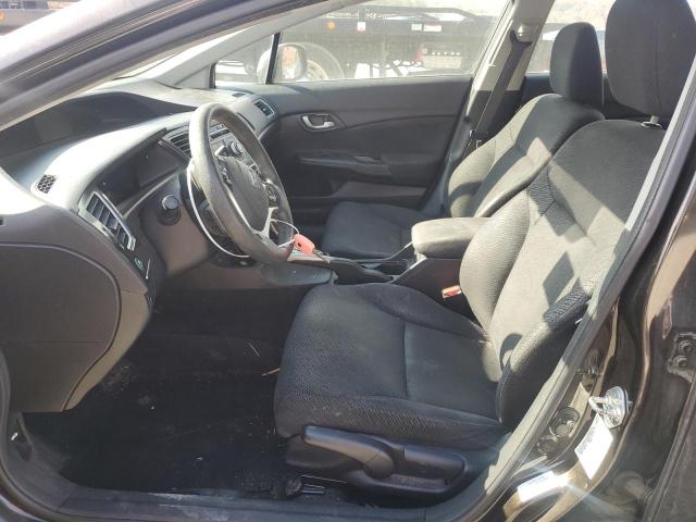 2HGFB2F59DH553168 - 2013 HONDA CIVIC LX ყავისფერი ფოტო 7
