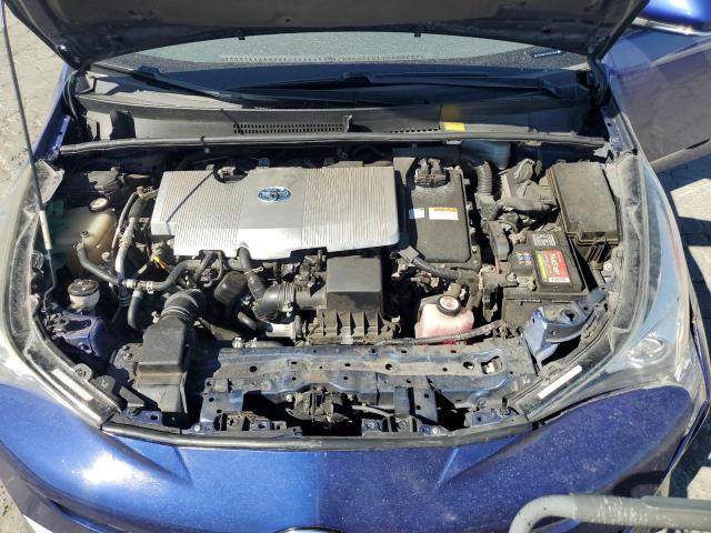 JTDKBRFU8G3527424 - 2016 TOYOTA PRIUS BLUE photo 11