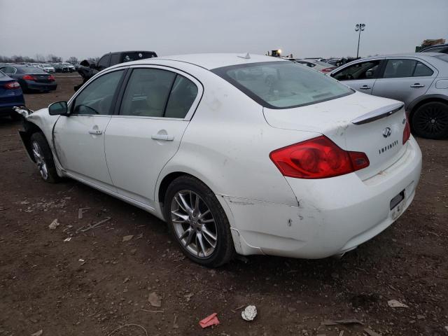 JNKBV61F58M279724 - 2008 INFINITI G35 WHITE photo 2