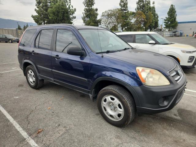 JHLRD68576C025731 - 2006 HONDA CR-V LX Niebieski zdjęcie 4