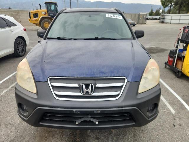 JHLRD68576C025731 - 2006 HONDA CR-V LX Niebieski zdjęcie 5