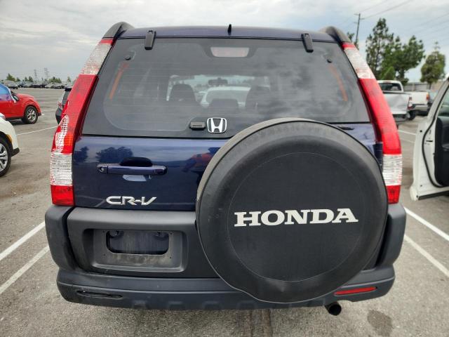 JHLRD68576C025731 - 2006 HONDA CR-V LX Niebieski zdjęcie 6