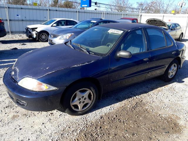 1G1JC524527365382 - 2002 CHEVROLET CAVALIER BASE BLUE photo 1