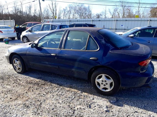 1G1JC524527365382 - 2002 CHEVROLET CAVALIER BASE BLUE photo 2