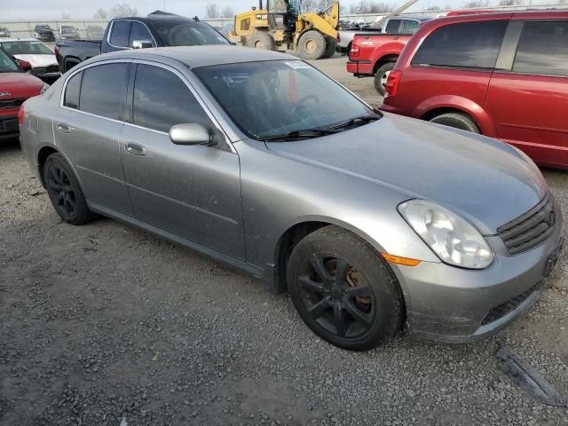 JNKCV51FX6M616982 - 2006 INFINITI G35 GRAY photo 4