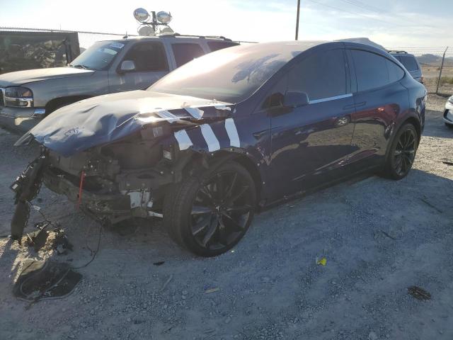 5YJXCBE22HF053811 - 2017 TESLA MODEL X BLUE photo 1