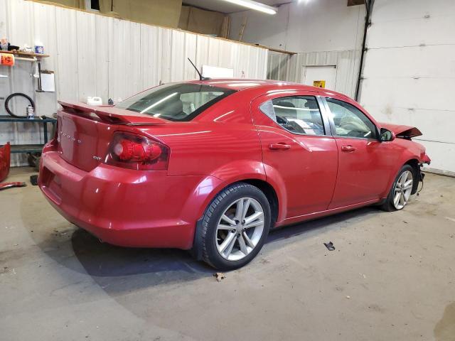 1C3CDZCG3DN677717 - 2013 DODGE AVENGER SXT RED photo 3