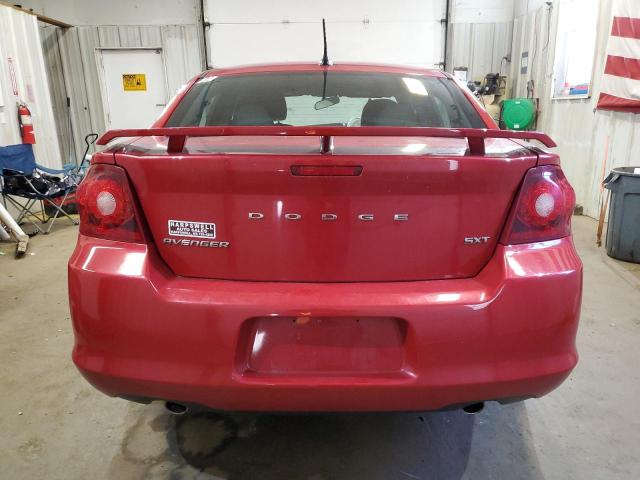 1C3CDZCG3DN677717 - 2013 DODGE AVENGER SXT RED photo 6