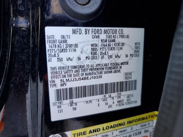 5LMJJ3J54BEJ10335 - 2011 LINCOLN NAVIGATOR L BLACK photo 14