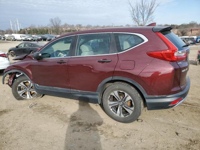 2HKRW6H32JH224091 - 2018 HONDA CR-V LX BURGUNDY photo 2