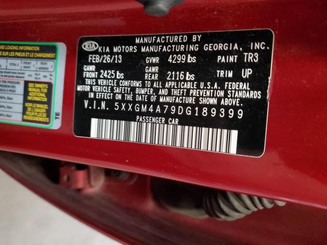 5XXGM4A79DG189399 - 2013 KIA OPTIMA LX 红色 照片 13