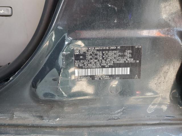 2T3ZF31V39W013674 - 2009 TOYOTA RAV4 LIMITED 绿色 照片 12