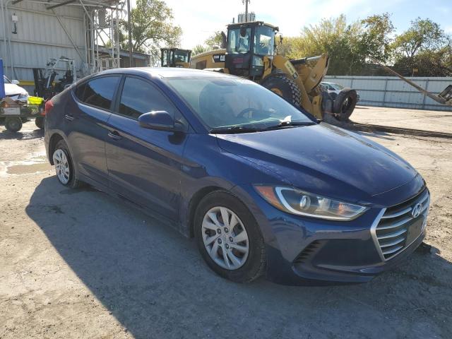 5NPD74LF2HH141929 - 2017 HYUNDAI ELANTRA SE BLUE photo 4