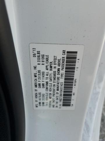 1HGCT2B81EA001423 - 2014 HONDA ACCORD EXL WHITE photo 12